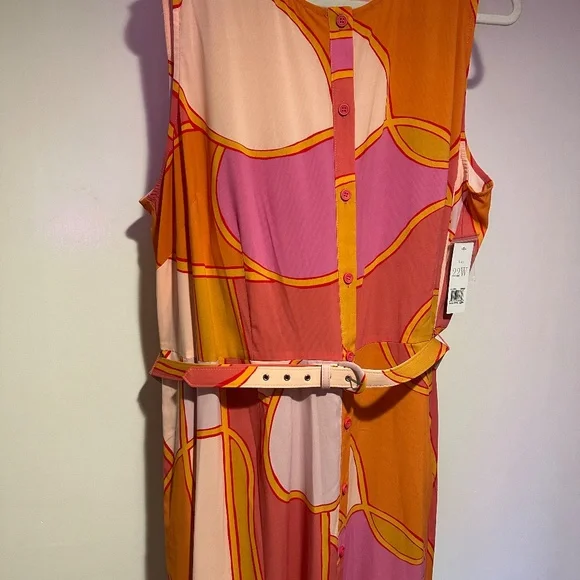 NWT Donna Morgan Sleeveless Button Down Maxi Dress - Picture 11 of 16